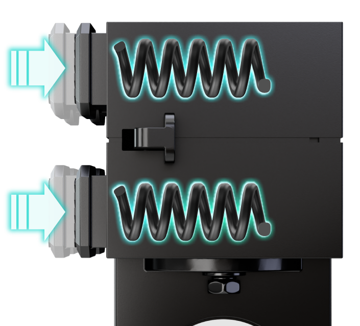 リングキャッチャー内部のスプリングイメージ