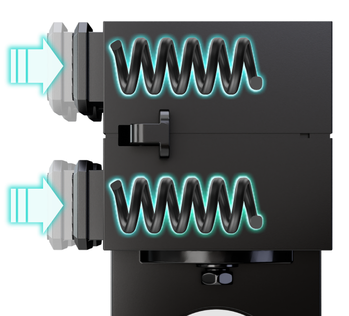 リングキャッチャー内部のスプリングイメージ